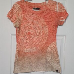 Women's Prana Orange Tie-Dye Top